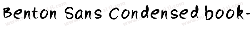 Benton Sans Condensed book字体转换